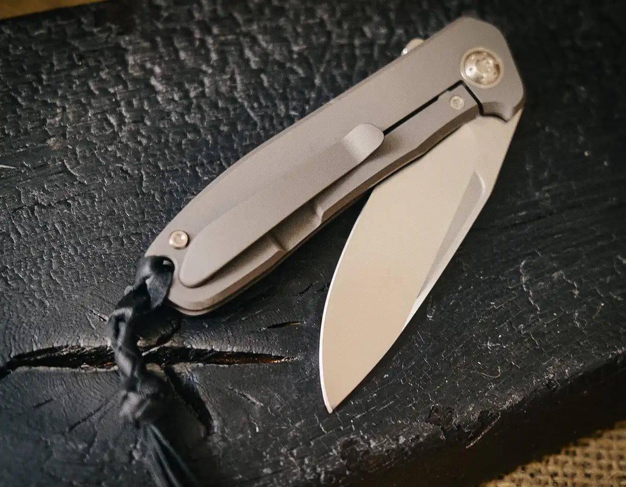Arno Bernard Knives iMamba Solid Titanium (Flipper, Kugellager, Fuller, Spiegelpoliert)
