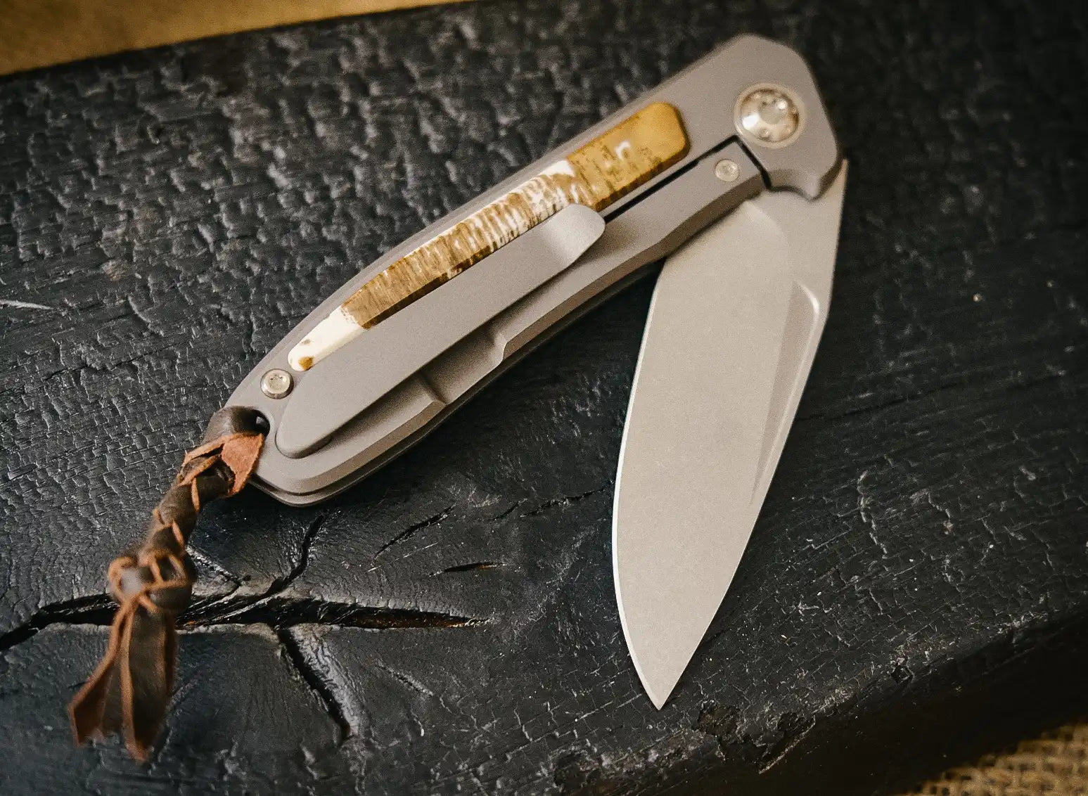 Arno Bernard Knives iMamba Dyed Warthog (Flipper, Ball Bearings, Fuller, Stonewashed)