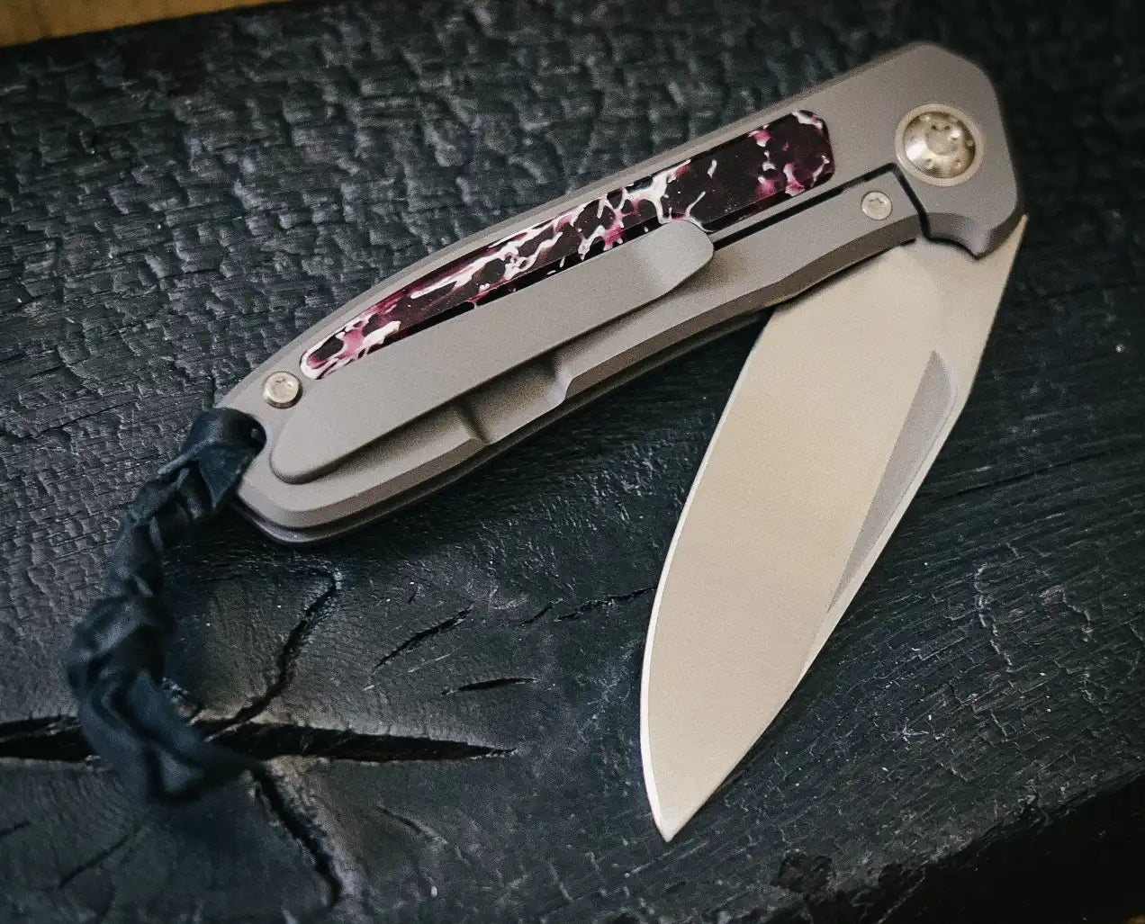 Arno Bernard Knives iMamba Kudu lila (Flipper, Kugellager, Fuller, Spiegelpoliert)