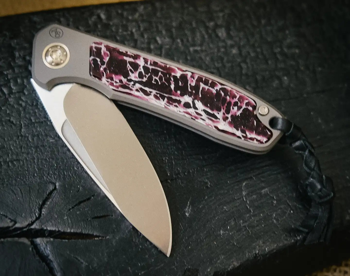 Arno Bernard Knives iMamba Kudu lila (Flipper, Kugellager, Fuller, Spiegelpoliert)