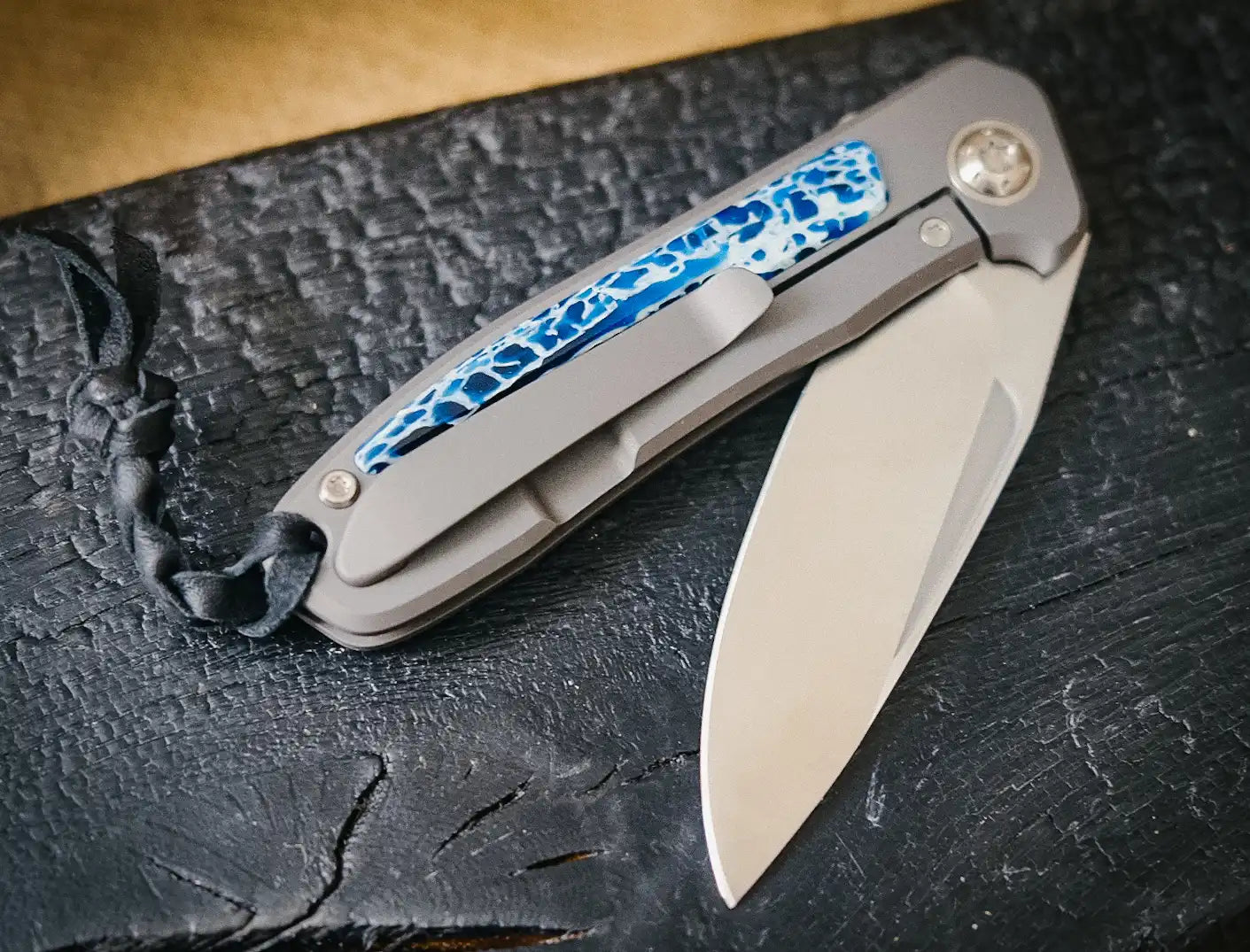 Arno Bernard Knives iMamba Kudu blau (Flipper, Kugellager, Fuller, Spiegelpoliert)