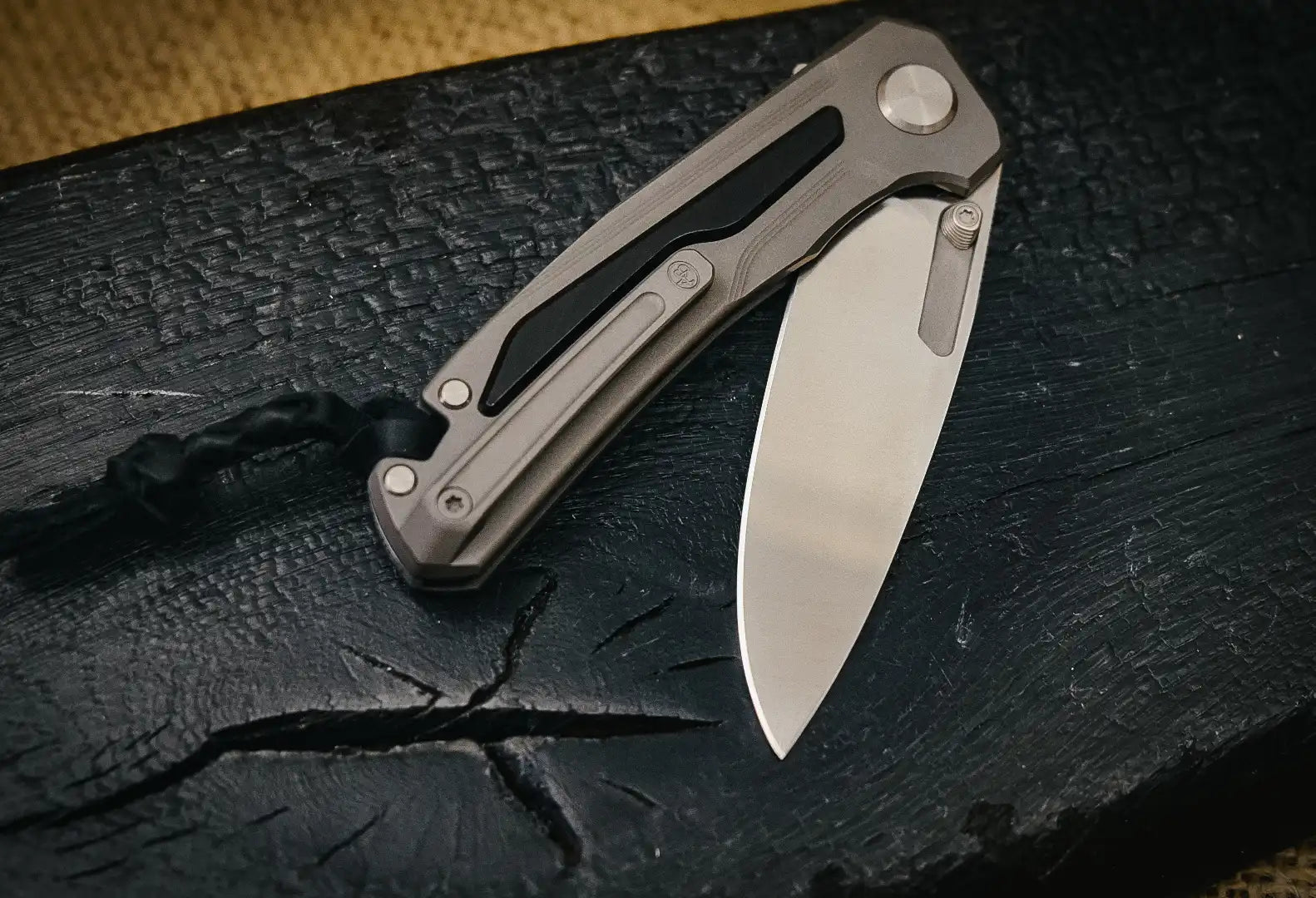 Arno Bernard Knives Turaco African Blackwood (Flipper, Ball Bearings, Mirror Polished)