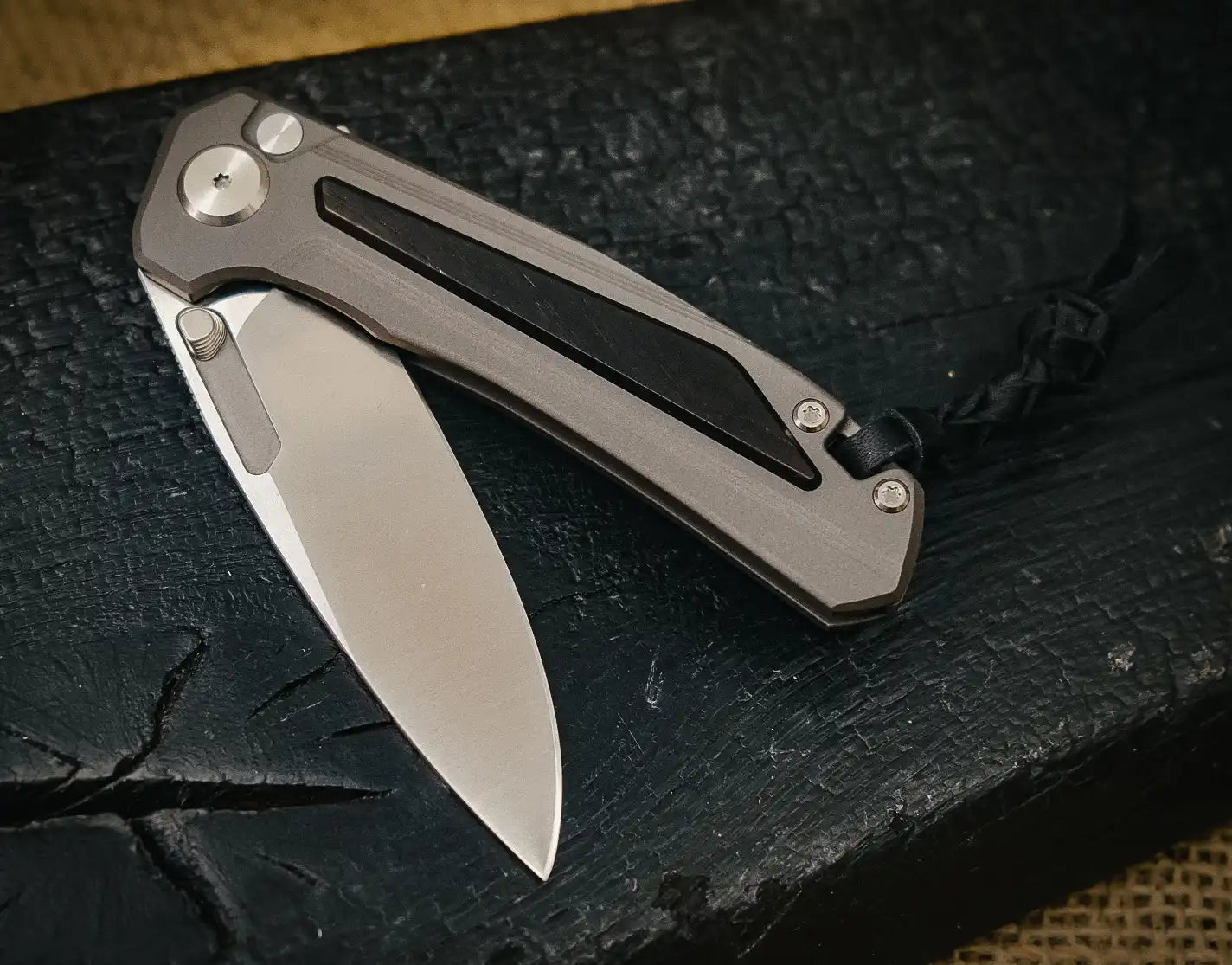 Arno Bernard Knives Turaco African Blackwood (Flipper, Ball Bearings, Mirror Polished)