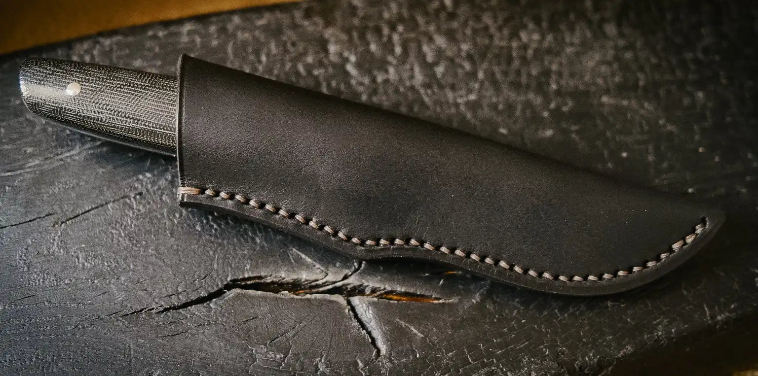 Arno Bernard Knives Wildebeest Burlap Canvas schwarz