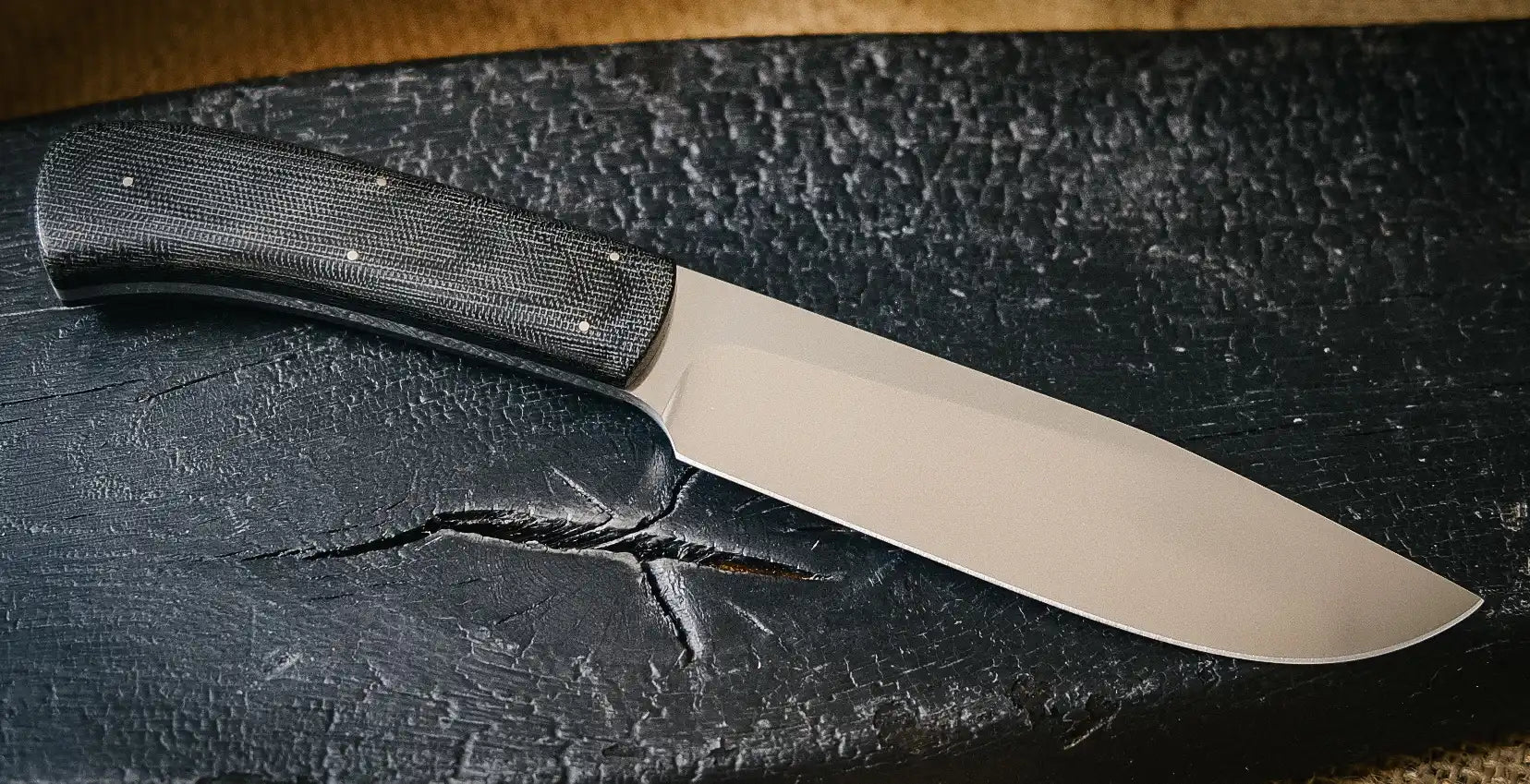 Arno Bernard Knives Elephant Burlap Canvas black