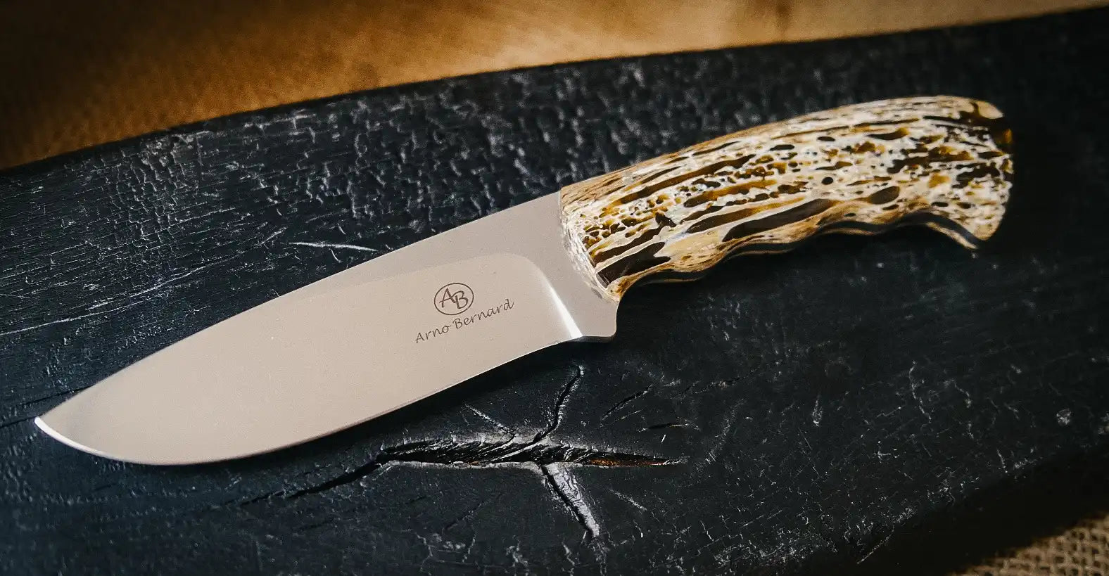 Arno Bernard Knives Hippo Kudu brown