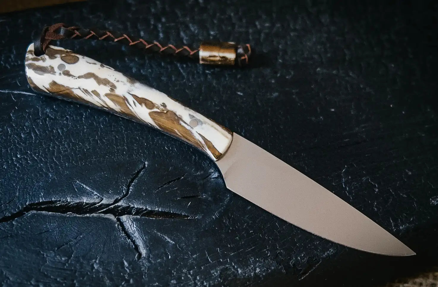 Arno Bernard Knives Fin & Fur Dyed Warthog