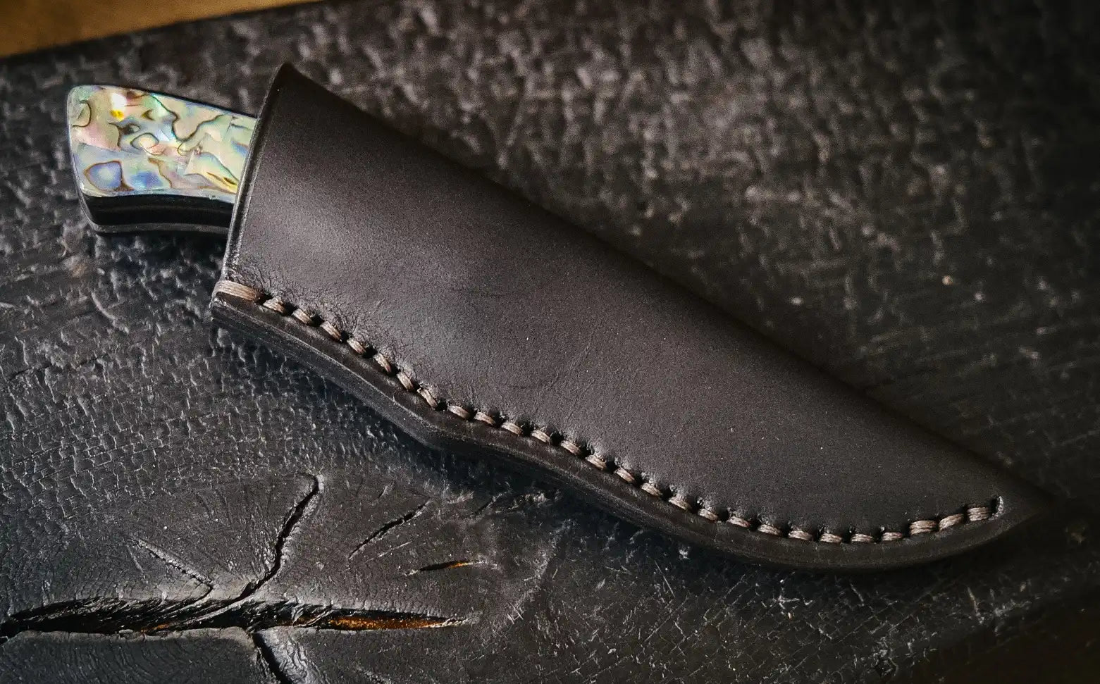 Arno Bernard Knives Gecko Paua Abalone