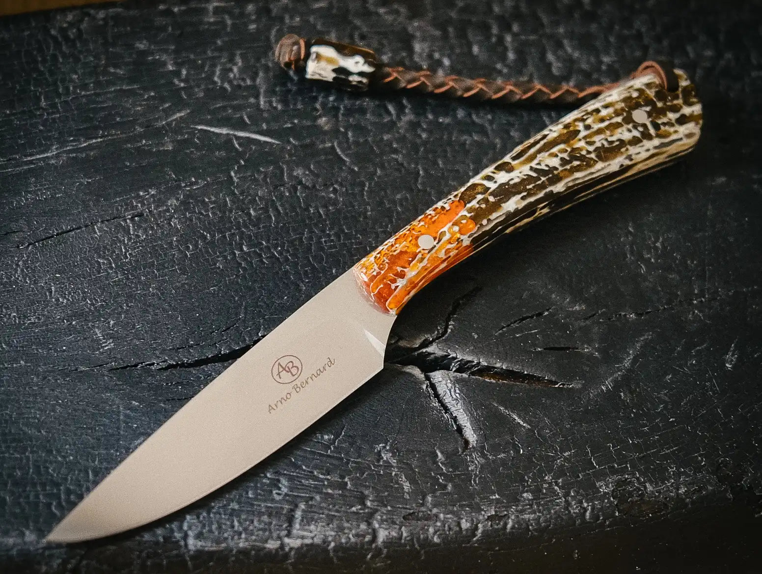 Arno Bernard Knives Fin & Fur Kudu orange/brown