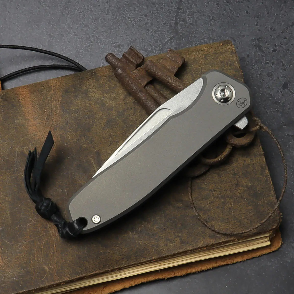 Arno Bernard Knives iMamba EDC Folder Titan stonewashed Fuller Flipper