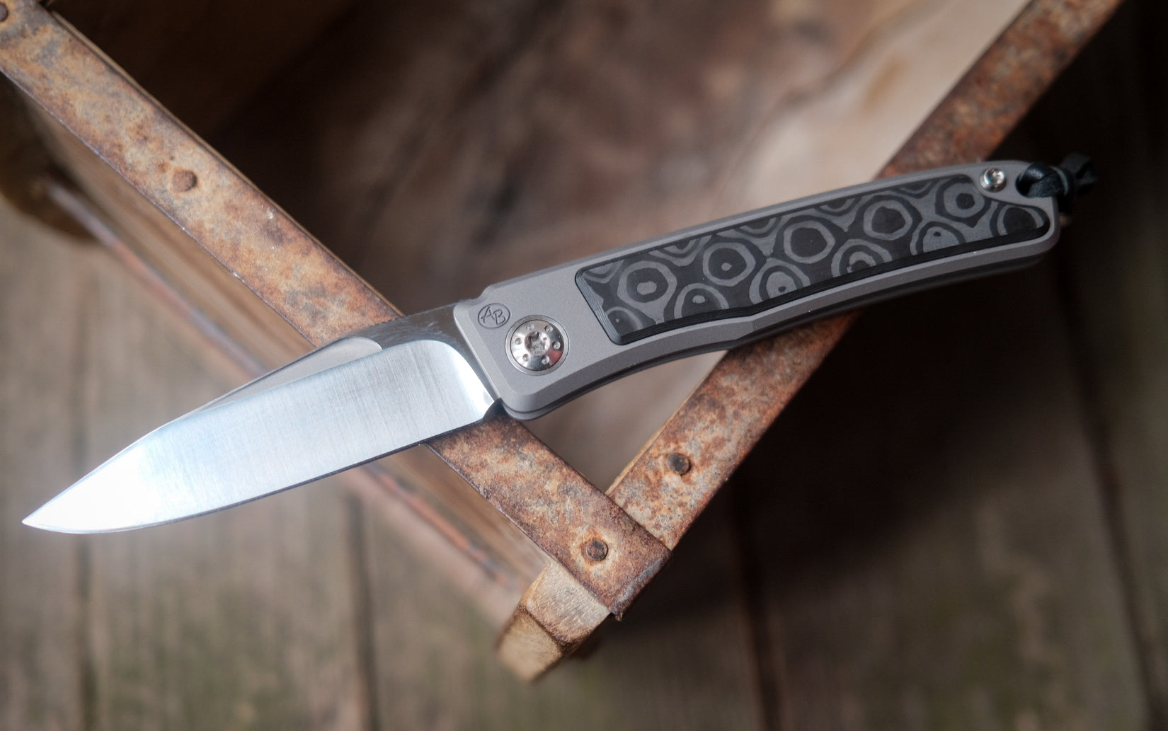 Arno Bernard Knives Rinkhals Taschenmesser FAT Carbon Uni black