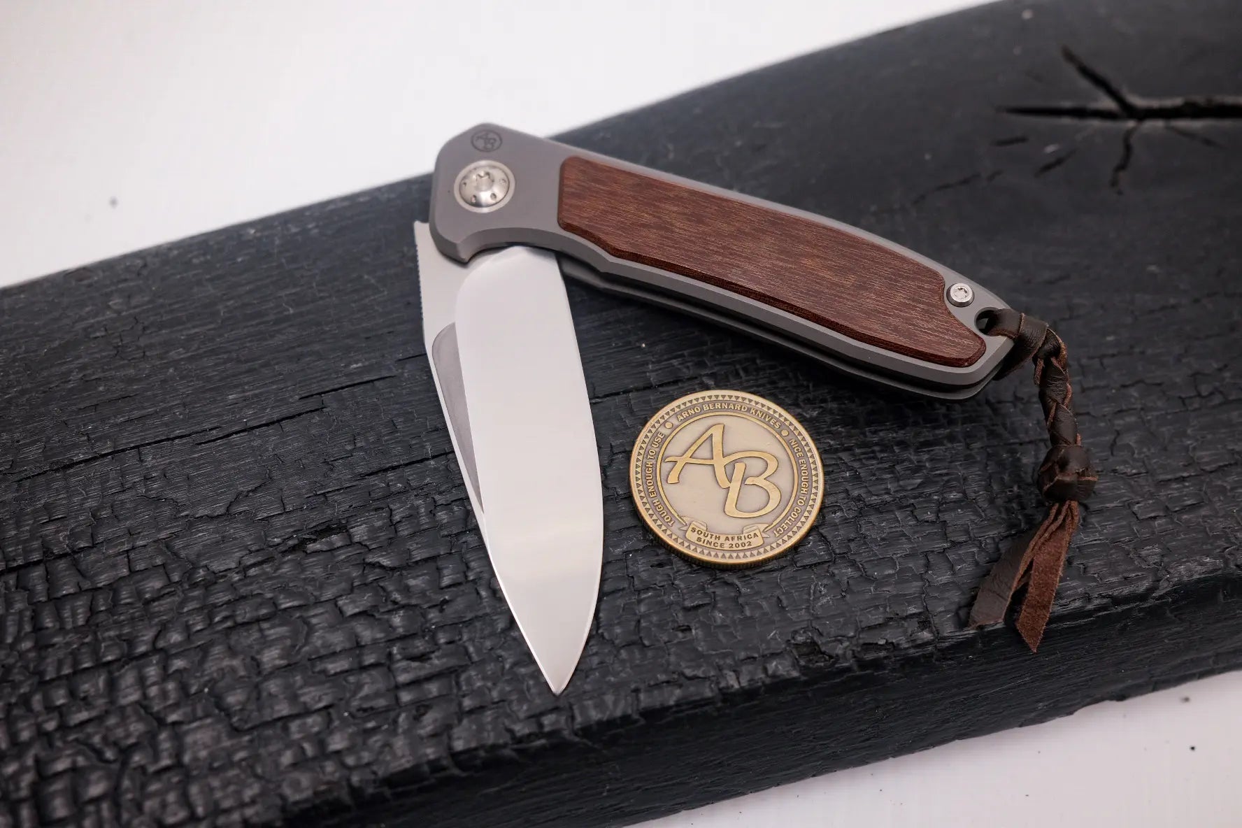 Arno Bernard Knives iMamba Micarta Polished Zweihandöffnung