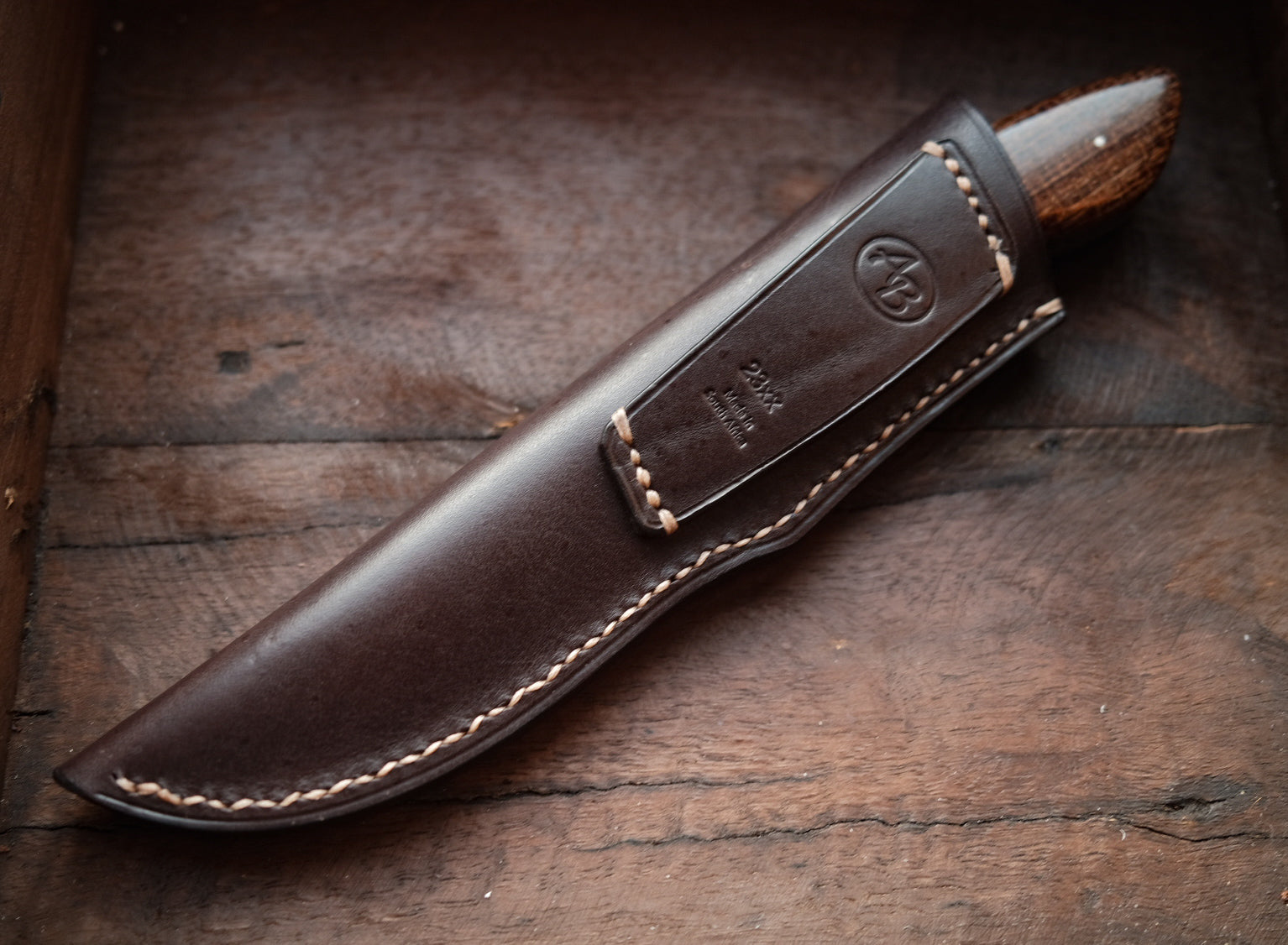 Arno Bernard Knives Lion Burlap Canvas