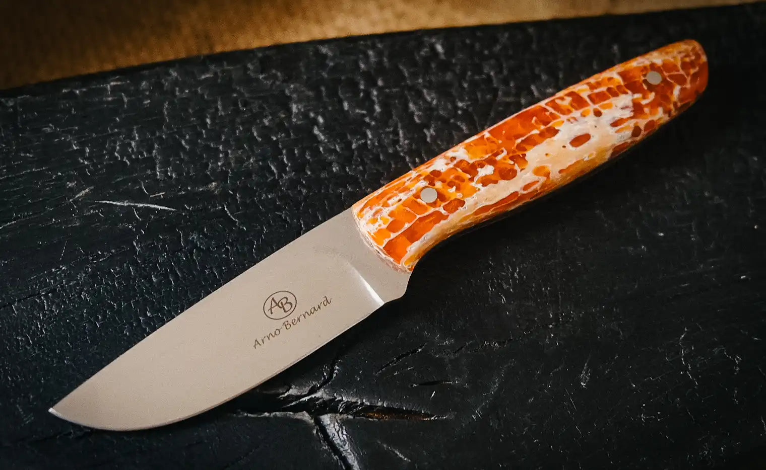 Arno Bernard Knives Wildebeest Kudu Orange