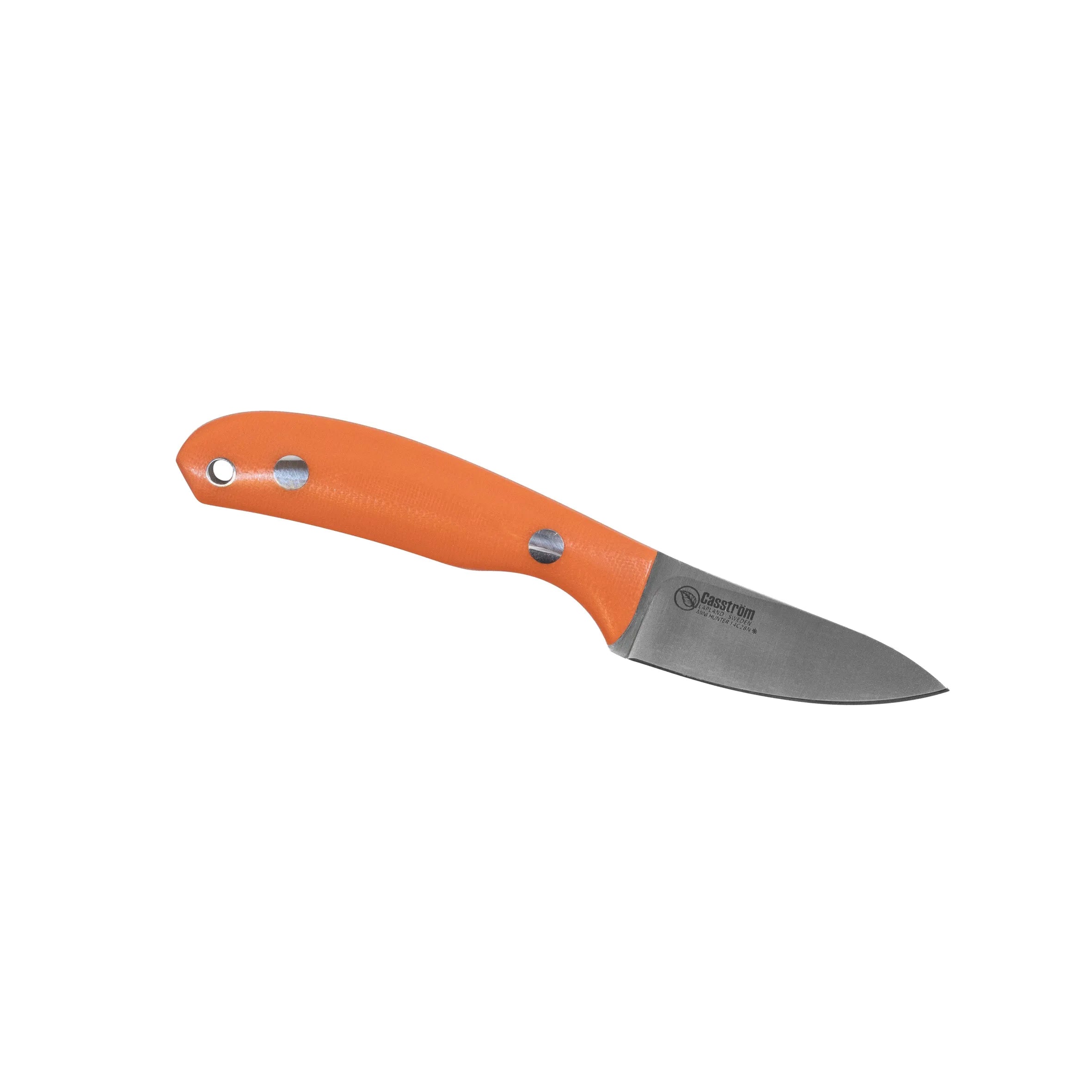 Casström Safari Mini Hunter, Orange G10, Lederscheide
