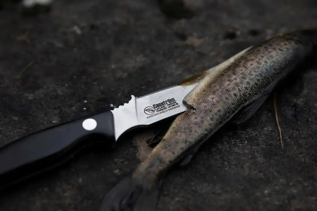 Casström Swedish Field Dresser, Schwarzes Micarta, Kydex