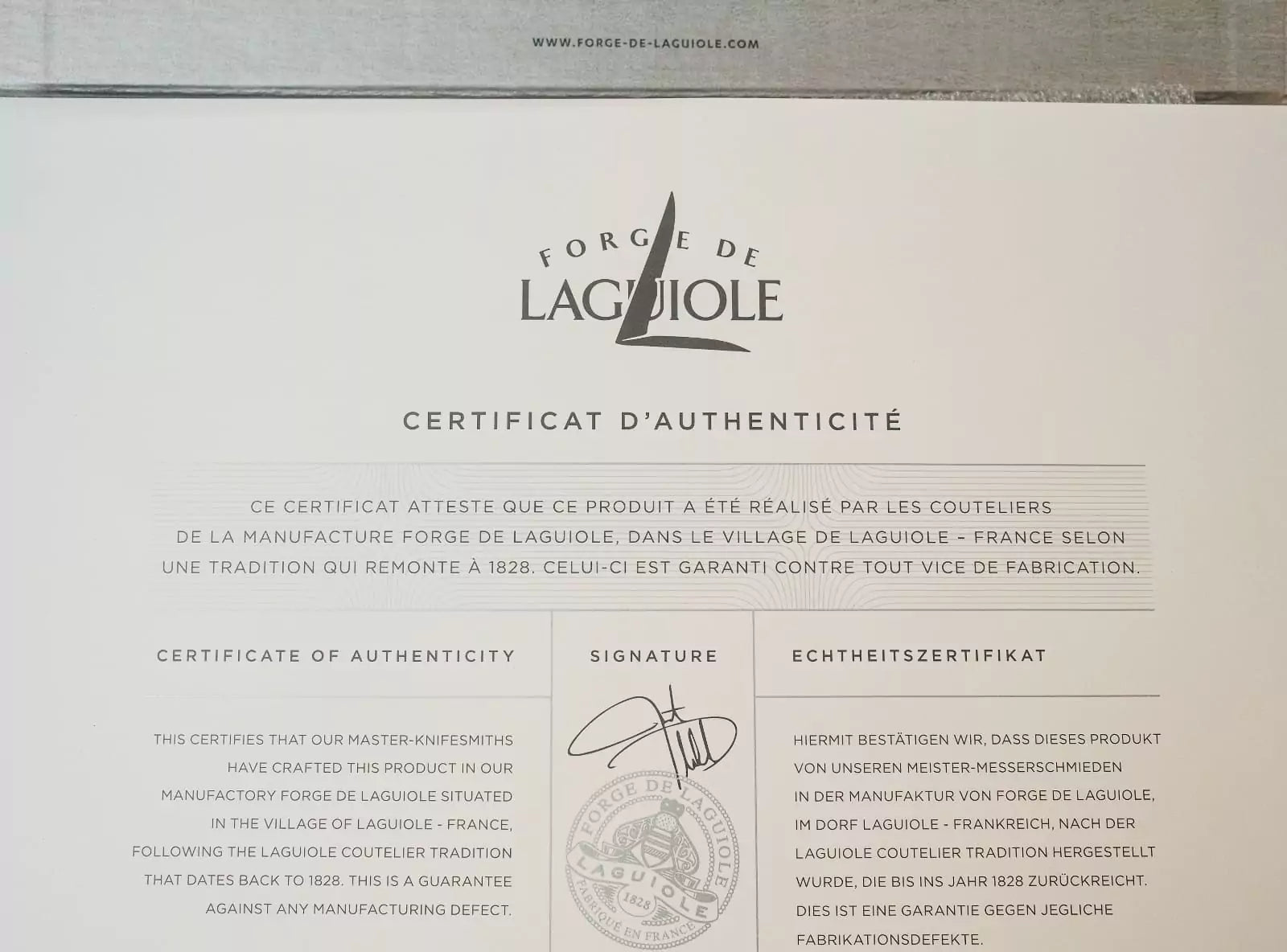 Forge De Laguiole Tafelmesser, Thuja, 6er Set