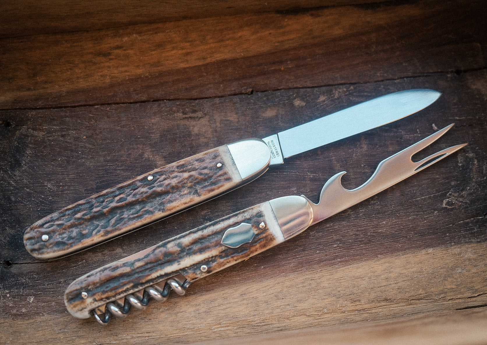 Hartkopf Picnic Knife with Corkscrew – Staghorn