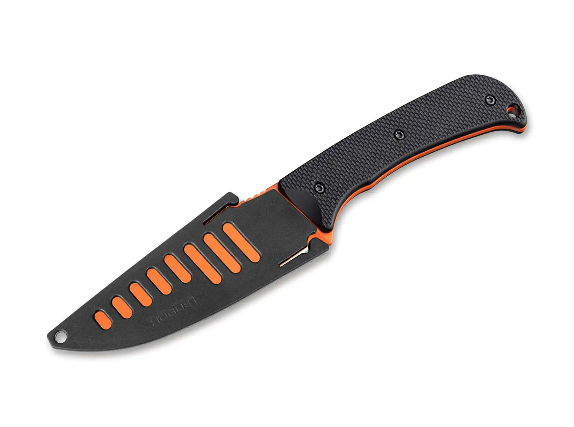 Hogue Extrak XL 3.9" Fixed Blade G10 Black Orange Cerakote