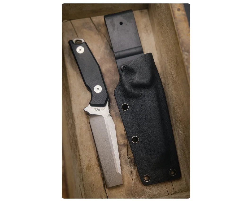 J.E. Made FlatHead Chisel Grind, False Edge