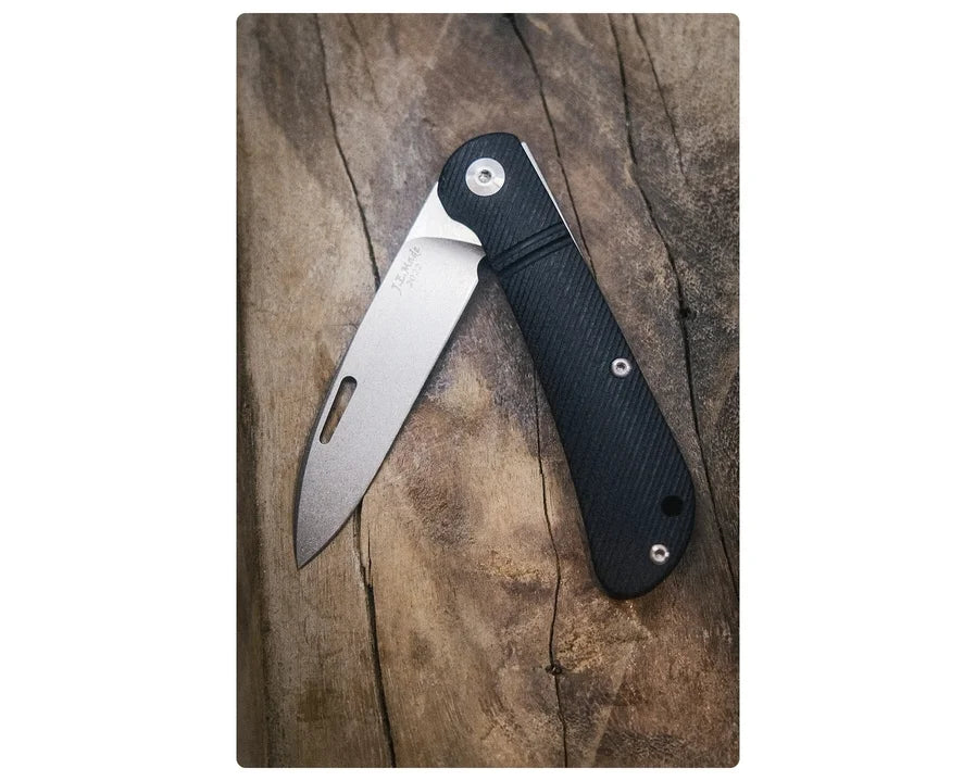 J.E. Made Zulu, G10 schwarz, D2 Slipjoint-Taschenmesser