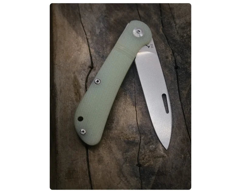 J.E. Made Zulu Jade G10, couteau de poche Slipjoint D2