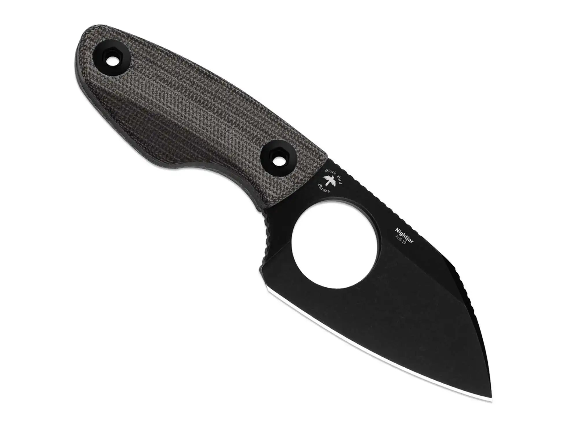 Kizer Nightjar AUS-10 Black Norplex UltreX Micarta PVD