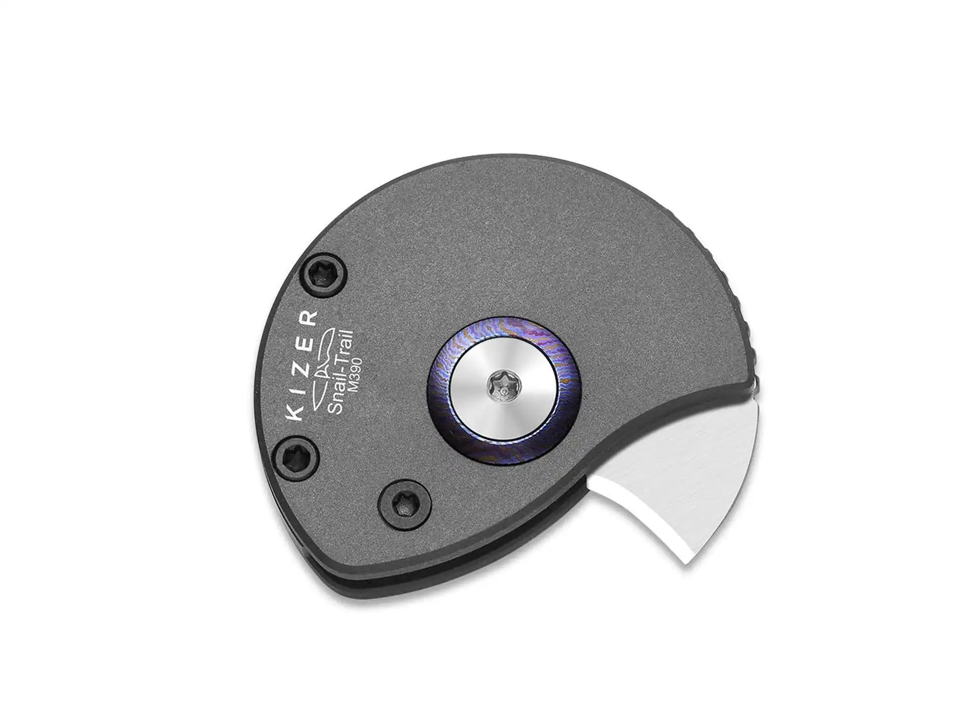 Kizer Snail-trail M390 Gray Aluminum
