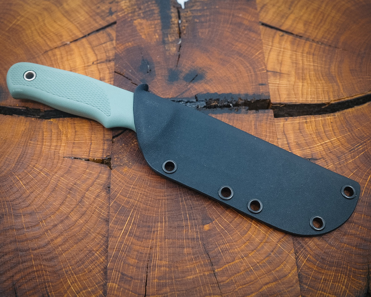 Linder Wanger Super Edge 6 Drugar ATS 34 Vert Étui Kydex avec clip
