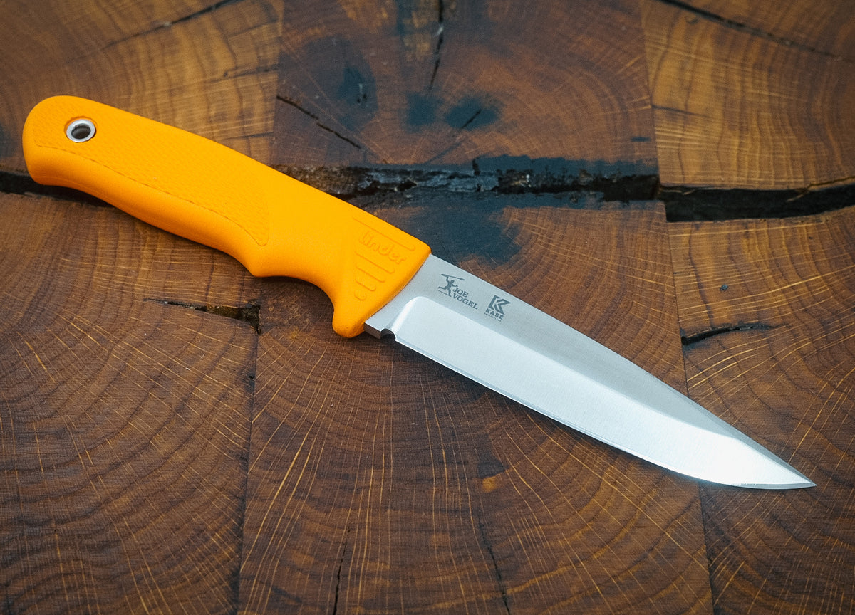Linder Wanger Super Edge 7 Joe Vogel Evo-X ATS 34 étui Kydex orange avec clip