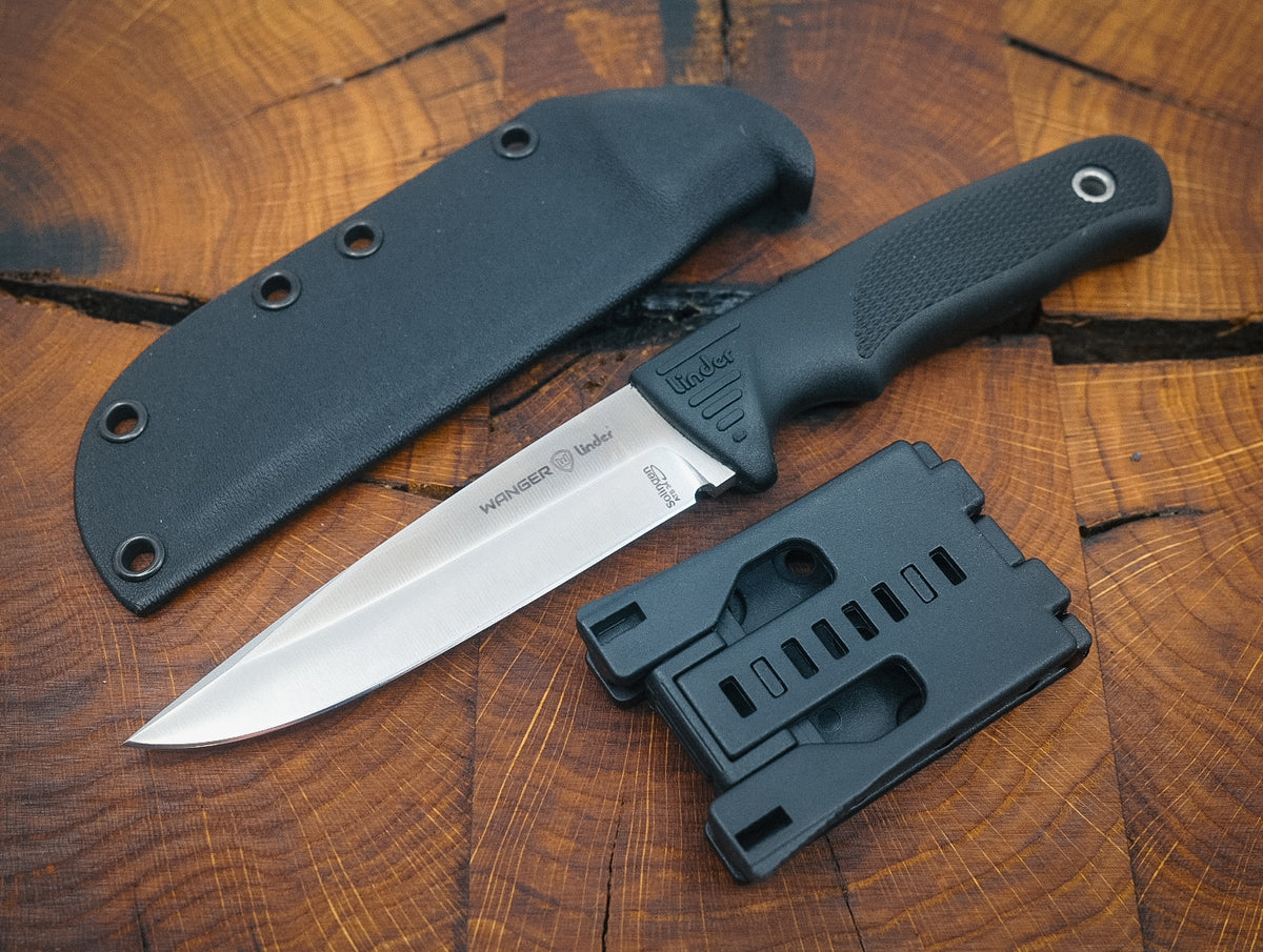 Linder Wanger Super Edge 7 Joe Vogel Evo-X ATS 34 Kydex Sheath with Clip