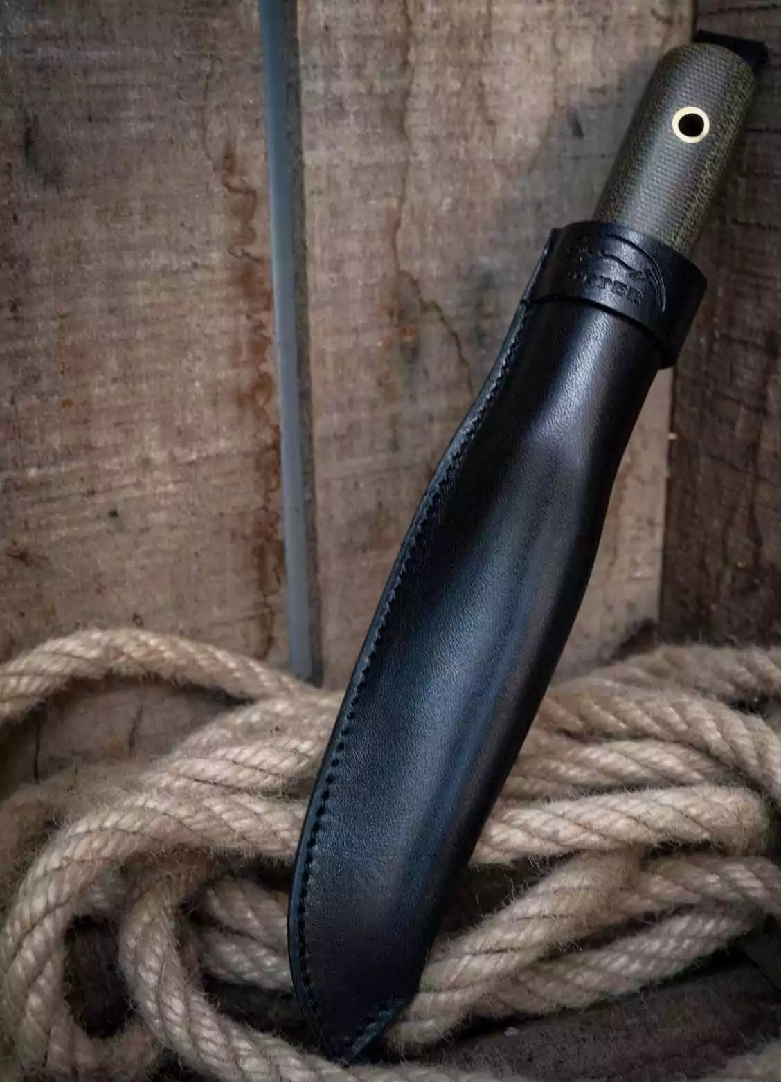 Otter Matrosenmesser kompakt grünes Micarta (C75 Kohlenstoffstahl) – Messerteam exklusiv