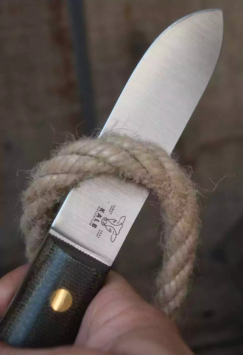 Otter Matrosenmesser kompakt grünes Micarta (C75 Kohlenstoffstahl) – Messerteam exklusiv