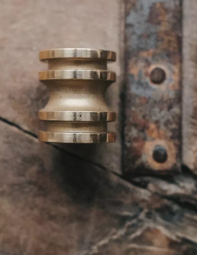 Roman Pats Bead, Messing, groß, poliert