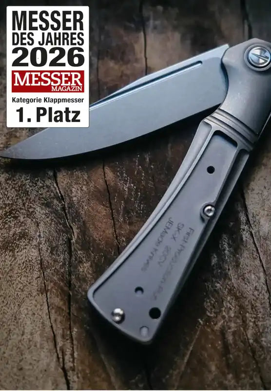 SK-X Slipjoint, CPM20CV, stonewashed Inlay Version ohne Inlay, Flachschliff X-004