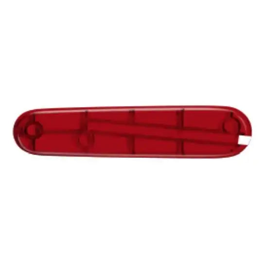 Victorinox scale, rear, 84 mm, red transparent