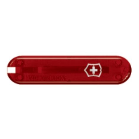 Victorinox Schale, Vorderseite, 58 mm, rot transparent
