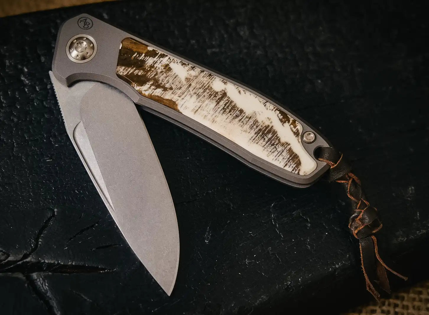 Arno Bernard Knives iMamba Dyed Warthog (Flipper, Ball Bearings, Fuller, Stonewashed)