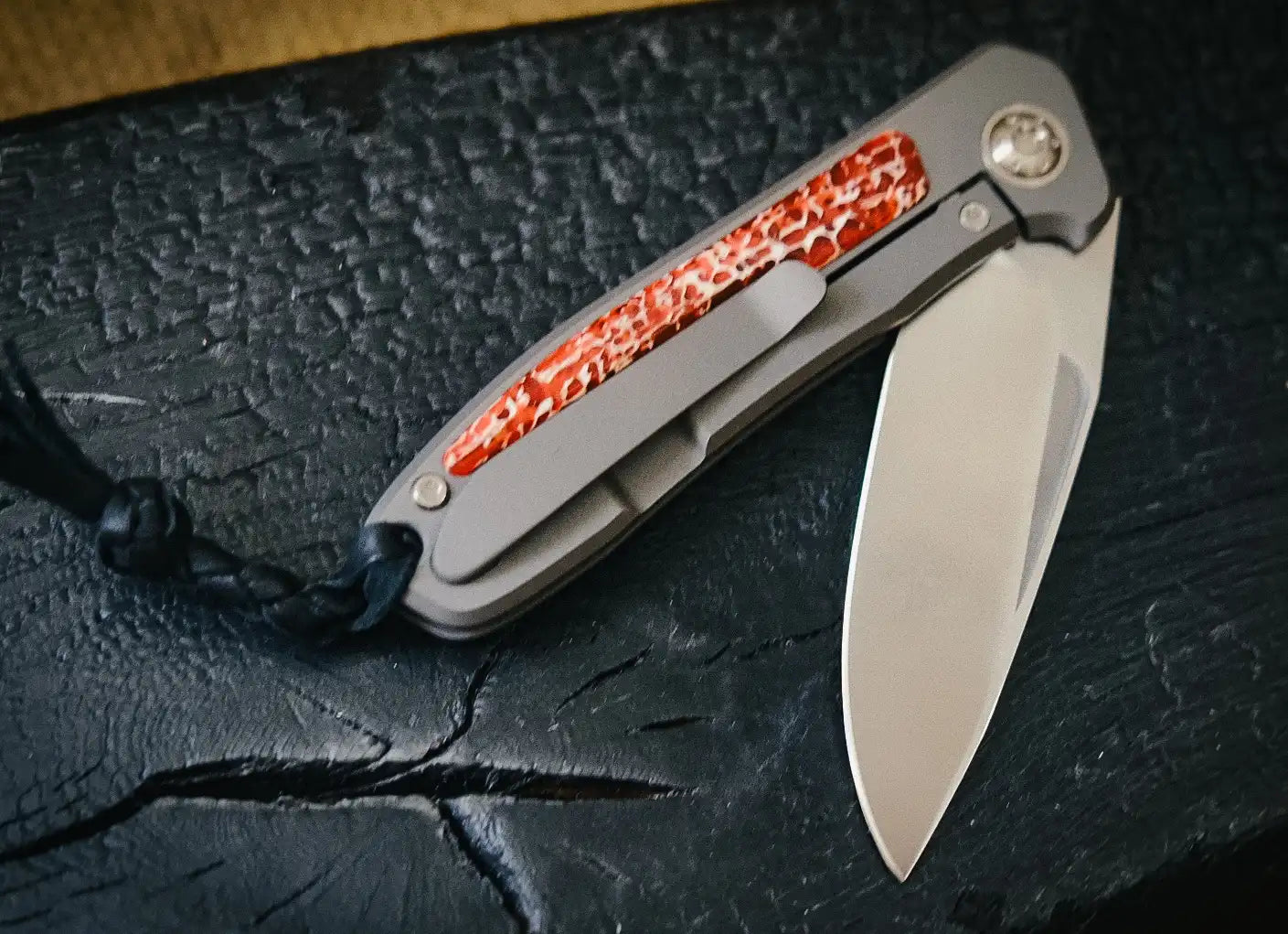 Arno Bernard Knives iMamba Kudu rot (Flipper, Kugellager, Fuller, Spiegelpoliert)