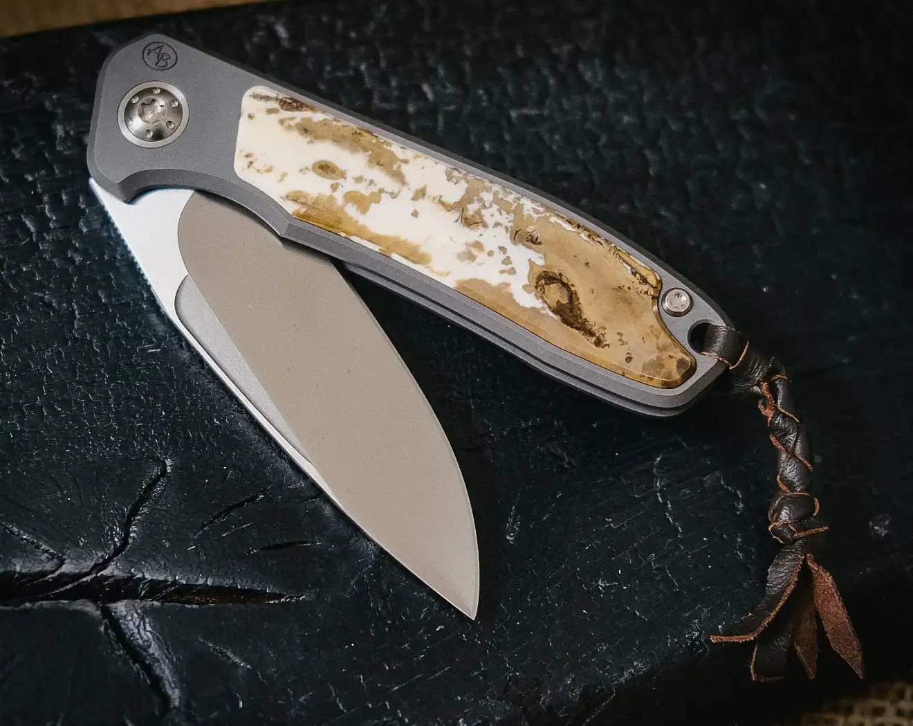 Arno Bernard Knives iMamba Dyed Warthog (Non-Flipper, Washer, Fuller, Spiegelpoliert)
