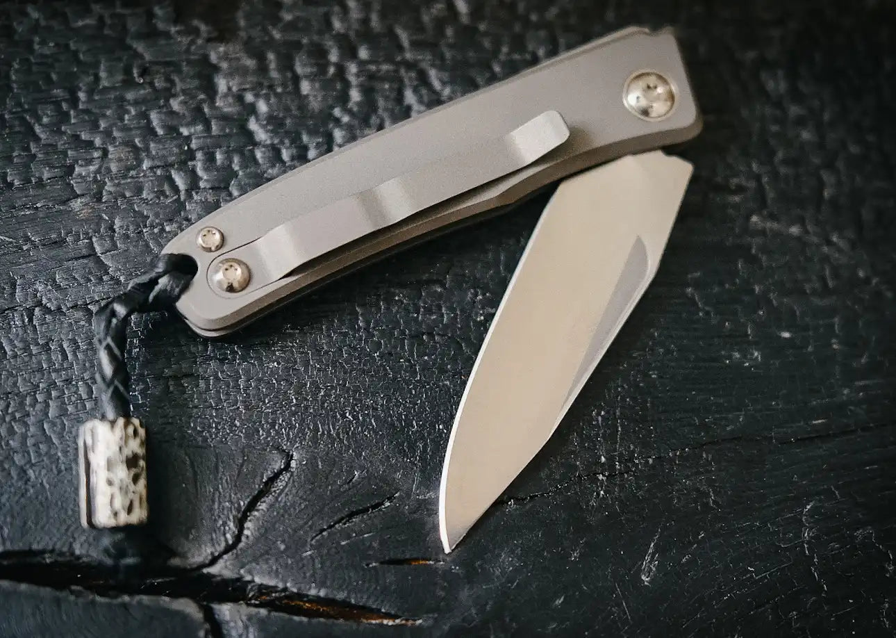 Arno Bernard Knives Rinkhals Solid Titanium (Fuller, Mirror Polished)