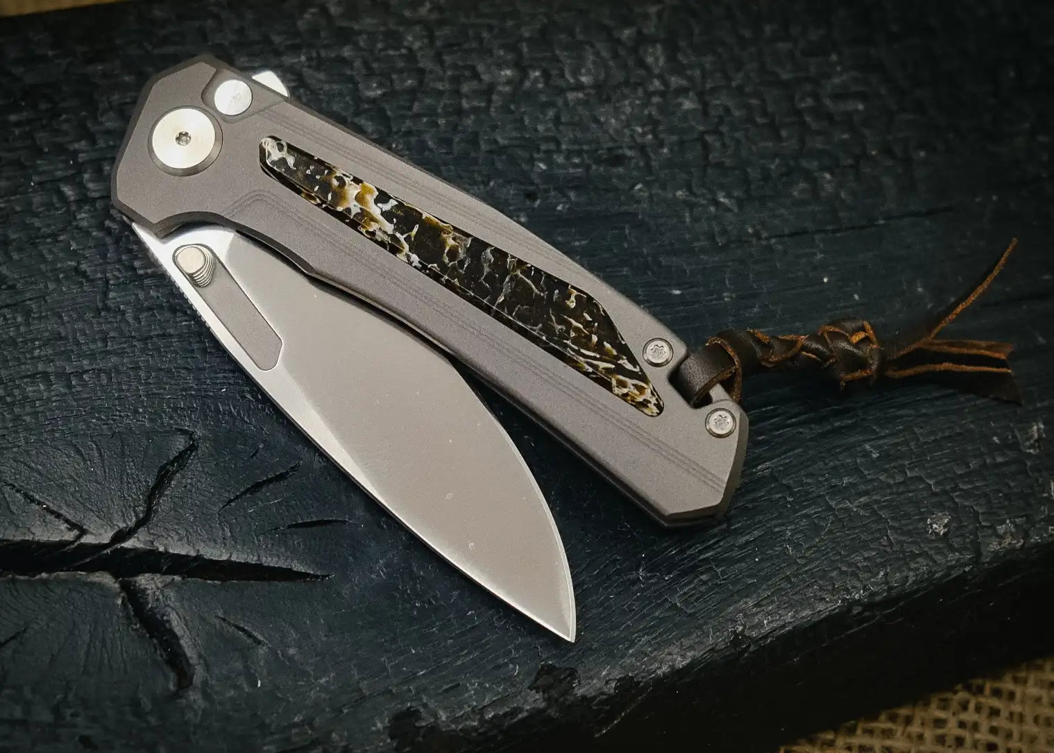 Arno Bernard Knives Turaco Kudu brown (Flipper, ball bearings, mirror polished)