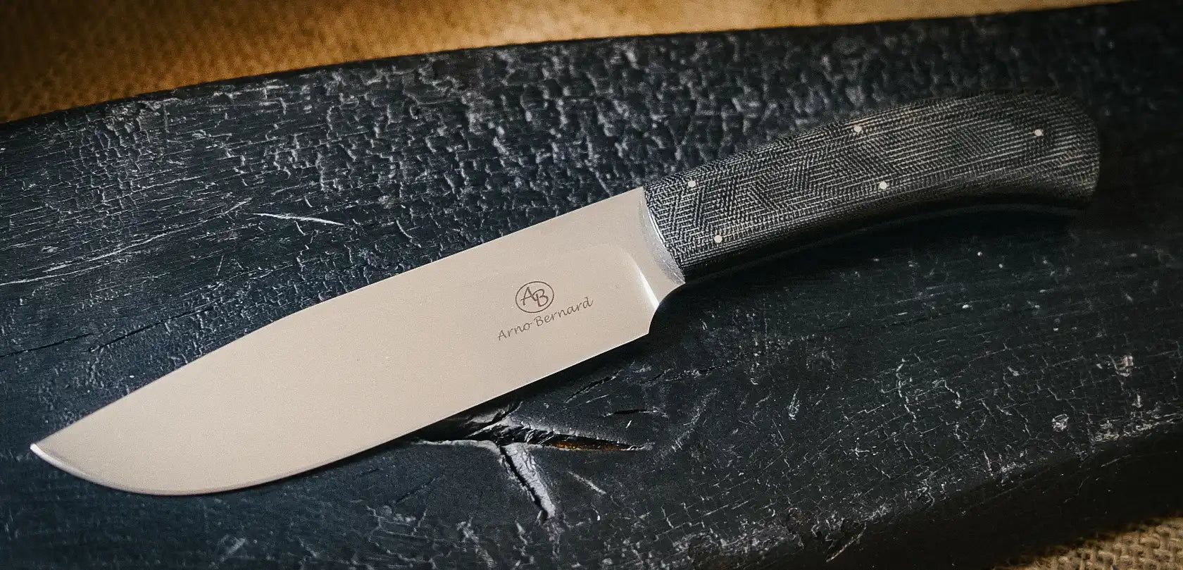 Arno Bernard Knives Elephant Burlap Canvas black