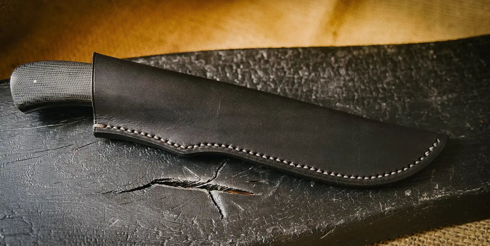 Arno Bernard Knives Elephant Burlap Canvas black