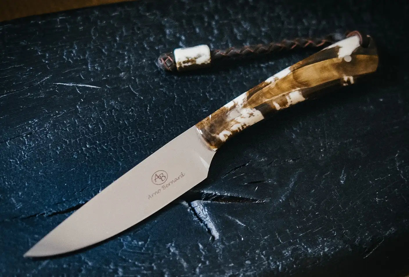 Arno Bernard Knives Fin & Fur Dyed Warthog