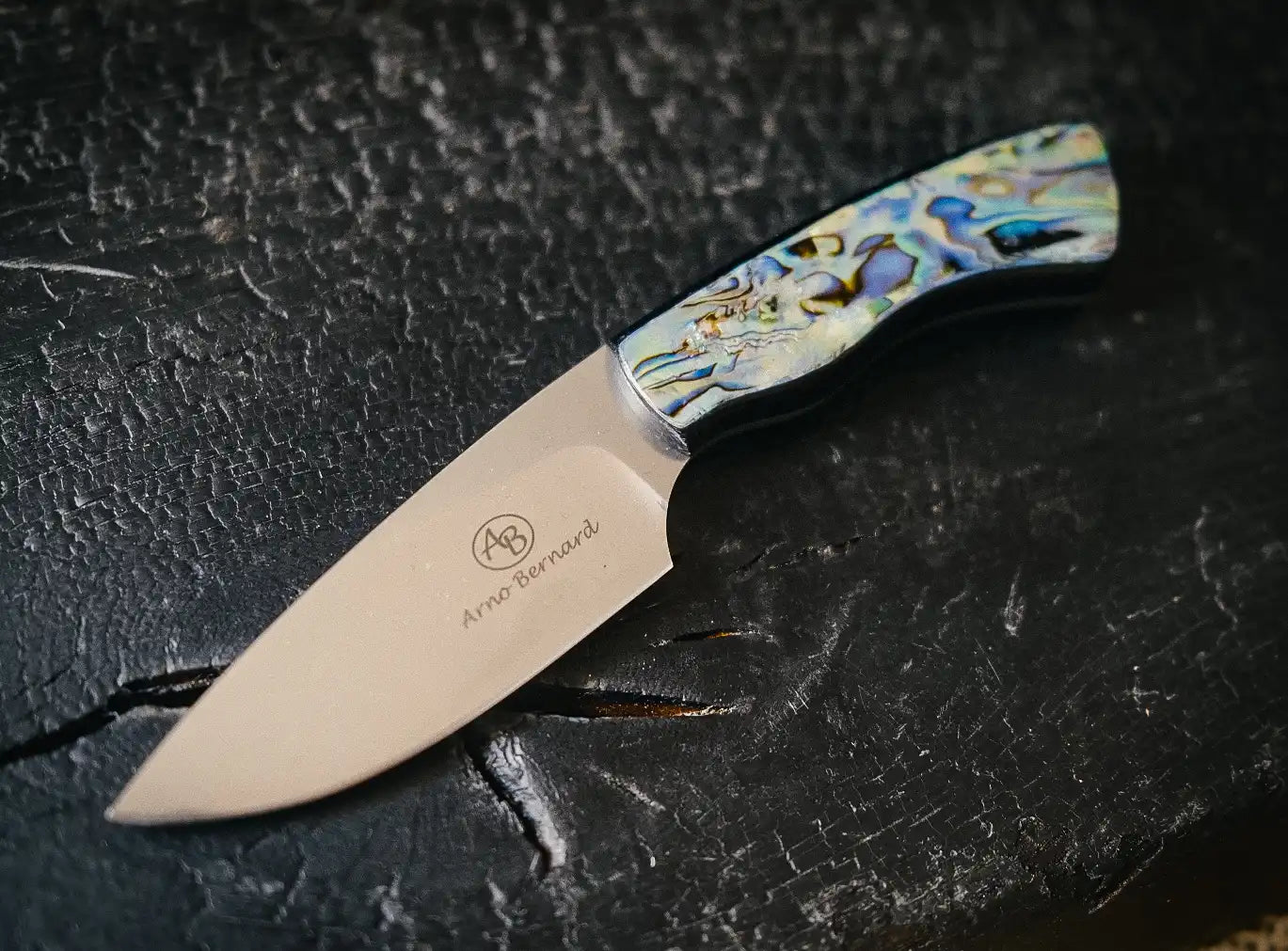 Arno Bernard Knives Gecko Paua Abalone