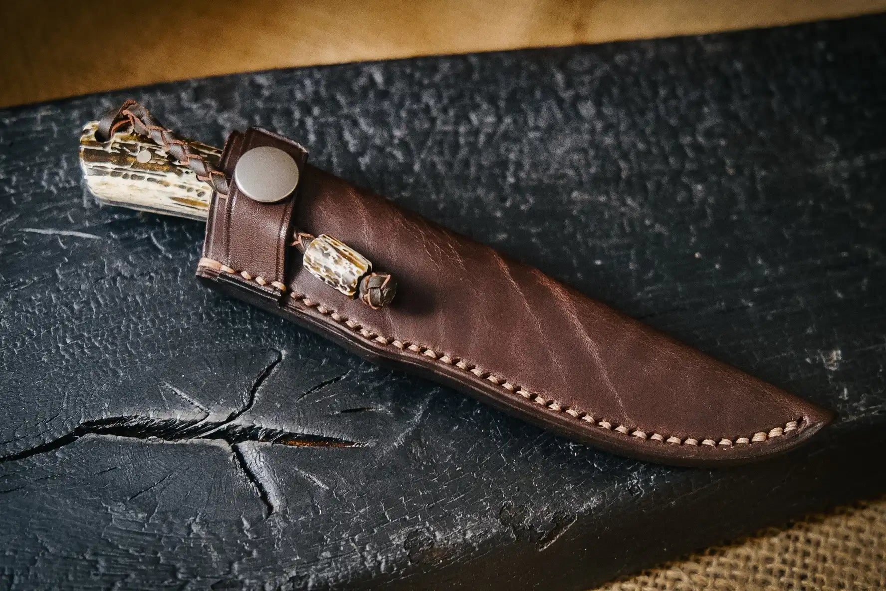 Arno Bernard Knives Fin & Fur Kudu orange/brown