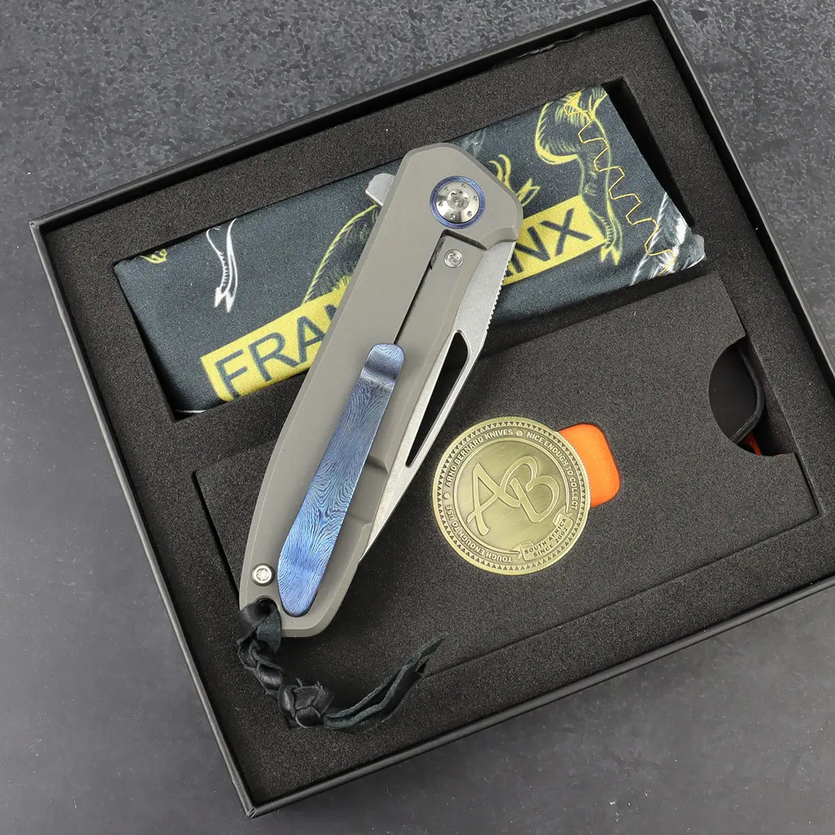 Arno Bernard Knives Special Edition Timascus iMamba and ASSEGAI