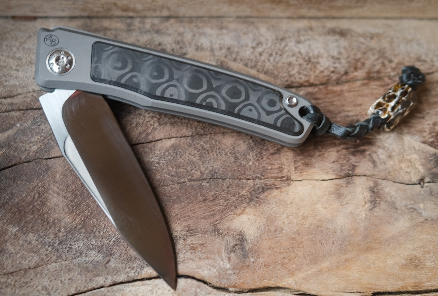 Arno Bernard Knives Rinkhals pocket knife FAT Carbon Uni black