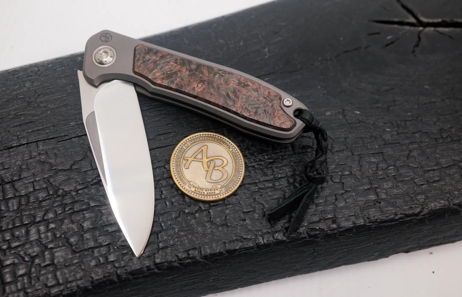 Arno Bernard Knives iMamba Carbon Copper German Edition (Zweihandöffnung)